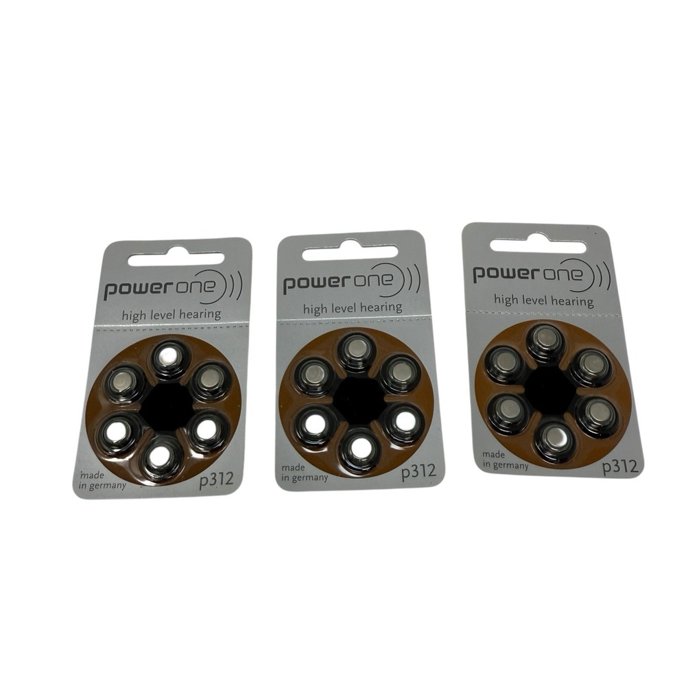 Power One P312 Hearing Aid Batteries – Lot of 3 Packs – High-Level‎ Hearing